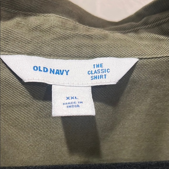 Old Navy Green Lightweight Shirt Jacket Relaxed Fit - Picture 2 of 3